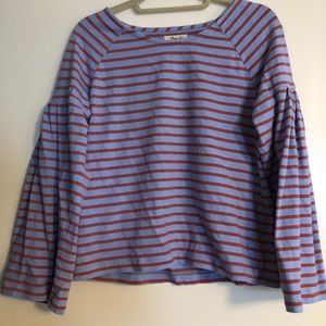 Madewell flare sleeve shirt